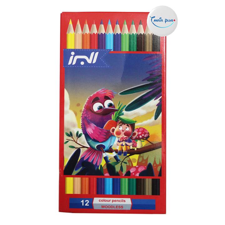 مداد رنگی ۱۲ رنگ البرز مدل WOODLESS کد 50